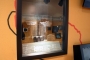 Blick in die Vitrine mit Veredlungsprodukten der Braunkohle.